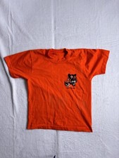 VTG 80's BSA Boy Scouts of America Orange Short Sleeve Shirt Youth Medium