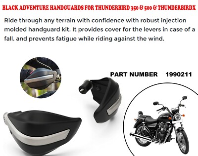 ''BLACK ADVENTURE HANDGUARD'' PASSEND FÜR R.E THUNDERBIRD 350/500 & THUNDERBIRD X
