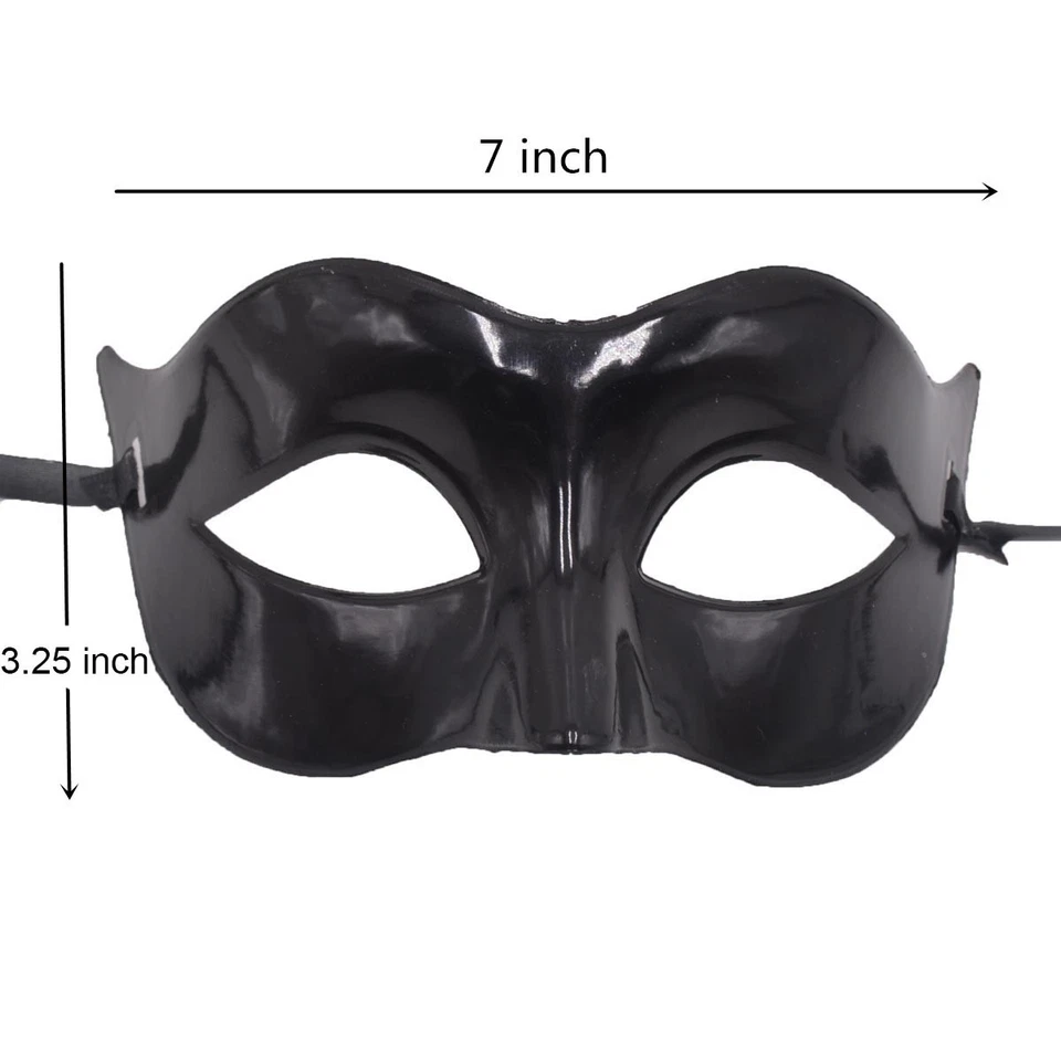 Masquerade Mask Party Favors Half Face Mardi Gras Venetian Mask Costume - Image 2 of 4
