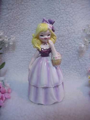INARCO E-2417 Pretty Young Girl Planter -8-1/4 Inch -Pretty Face Blonde Hair