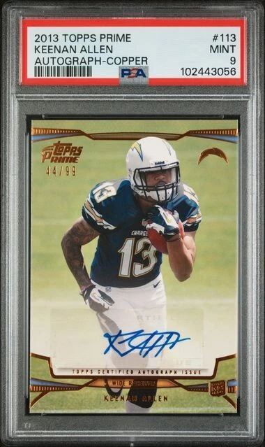 Keenan Allen Topps Prime #113 Autograph-Copper