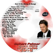 CUSTOM KARAOKE ROBERT PALMER 17 GREAT SONG cdg CD G RARE POWER STATION ADDICTED