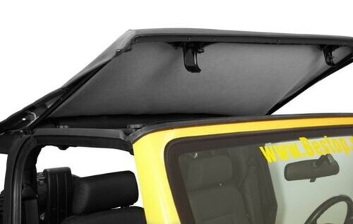 Bestop Trektop NX Black Twill Tint Windows No Doors For 97-06 Jeep Wrangler TJ - Picture 6 of 9
