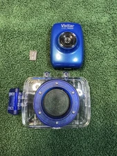 Vivitar DVR 785HD Blue 2" Display Waterproof Compact Digital Mini Action Camera