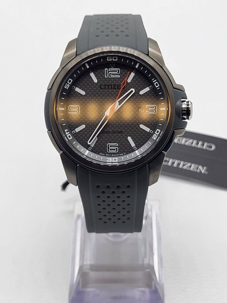 Citizen AW1157-08H Eco-drive 41mm Men's Wristwatch - Black for