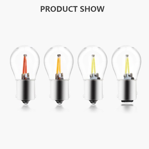 2Pcs 12V 1156 BA15S 1157 BAY15D COB 48SMD Filament LED Turn Signal Light Bulbs - Picture 7 of 11