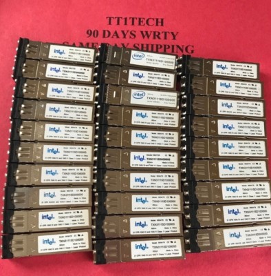 10x INTEL TXN31115D100000 4Gb Fiber and 1GbE Ethernet SW 1000Base-SX GbE 869476 