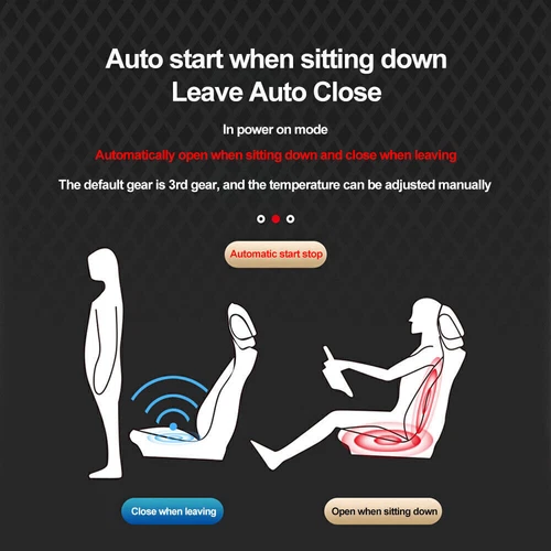 2 Stück Autositz Heizkissen beheizbare sitzauflage mit 12V für Auto Sitzheizung - Bild 4 von 13