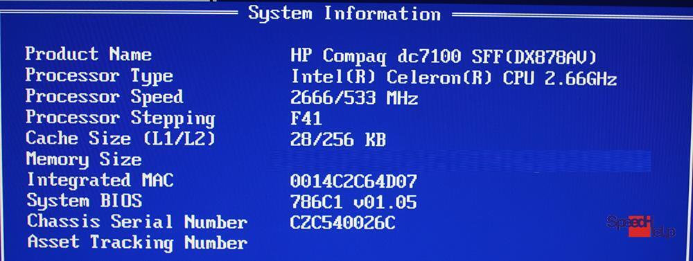 HP COMPAQ DC7100 MAINBOARD DX878AV 361682-001 COMPUTER PC MIT CPU CELERON 356034