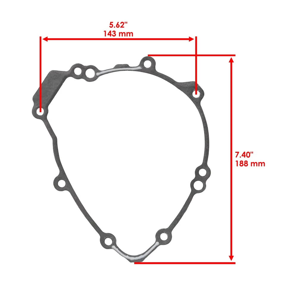 Junta de cubierta de estator para Yamaha YZF-R1 YZFR1 2009 2010 2011-2014 14B-15451-00-00 Foto 2 de 4