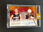 Kasparas Jakucionis 2025-26 Topps 3 Auto Autograph Patch RC Heat 18/25 F4