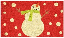 Calloway Mills  Holiday Snowman 17 in. x 29 in. Coir Door Mat