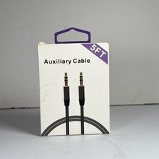 3.5mm AUX To 3.5mm AUX 5 Feet Auxiliary Cable Black