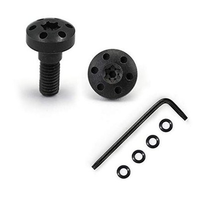 Customized Screws for Browning Hi Power, 2 Stainless Steel Screws, 2 O Black