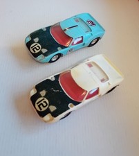 SCALEXTRIC FORD GT 1960's .Pair. Rare.
