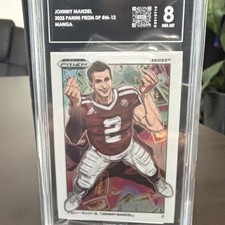 Panini 2025 Prizm Draft Picks Manga Johnny Manziel M-12 Texas A&M SGC 8