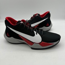 Nike CK5424-003 Mens 14 Black White Red Giannis Zoom Freak 2 Basketball Shoes