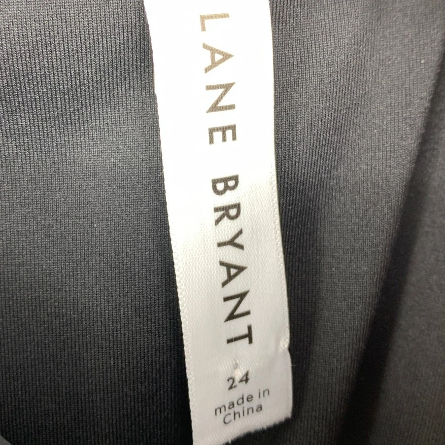 Lane Bryant Skirted Swimsuit Bottom Womens Sz 24 Black White Gingham Check - Image 3 of 4