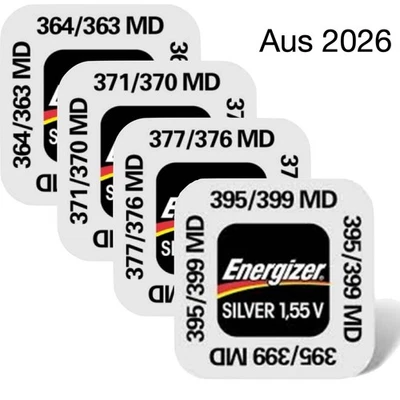 Energizer 377 371 364 AG1 AG4 AG6 SR621 SW SR920 SW Uhren Batterien Knopfzellen - Bild 1 von 4