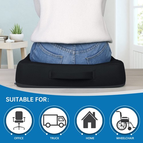 Thick Memory Foam & Gel Seat Cushion, 18"X16"X4" Large Chair Cushion for Whee... - Picture 6 of 6