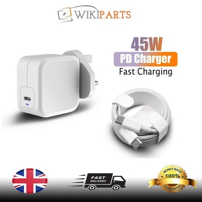 Weiß USB-C 45W Ladegerät AJP für Motorola Razr 50 UltraWall Adapter Ersatz