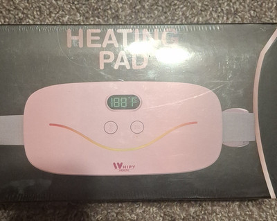 WHIPY Health Electric Heating Pad Pink Wireless 3 Vibration X003T04YEH
