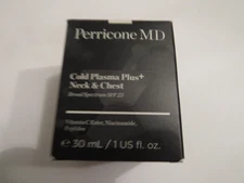 New No Seal Perricone MD Cold Plasma Plus+ Neck & Chest SPF 25 1 FL