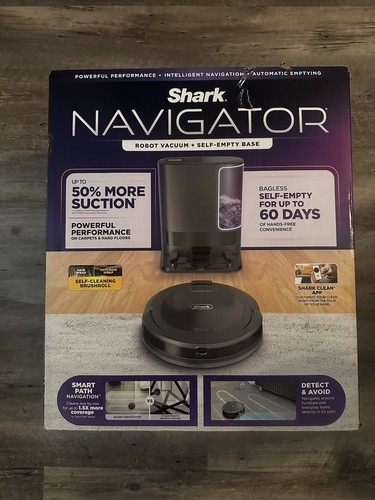 Shark Navigator RV2820AE Selbstentleerender Saugroboter Beutellos mit WLAN NEU UVP 449 $