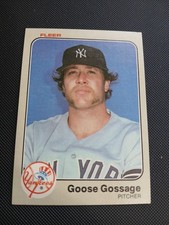 1983 Fleer Goose Gossage #381 New York Yankees
