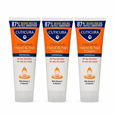 3er Pack CUTICURA 75ml Original Intensive Hand- & Nagelcreme mit Vitamin E & Glycerin