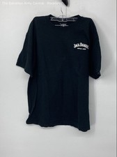 Jack Daniels Mens Black Cotton Short Sleeve Pullover T-Shirt Size Large