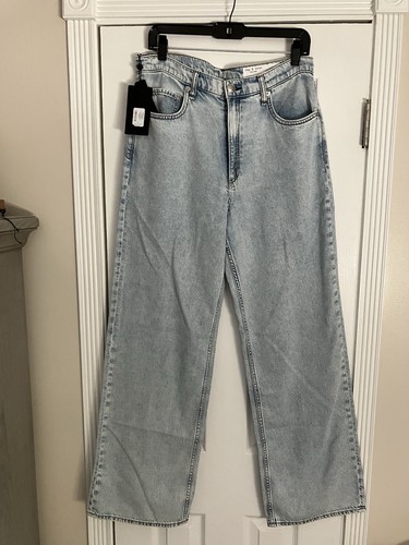 NWT Rag & Bone The Shea High Waist Relaxed Straight Featherweight Jeans - Sz. 31