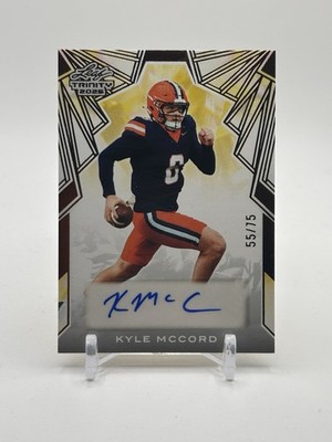 Kyle McCord 2025 Leaf Trinity Autographs Bronze /75 - Green Bay Packers Auto