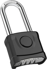 Heavy Duty Combination Padlocks, [Weatherproof Outdoor] Large 4 Digit Code Lock,