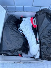 Nike Air Jordan 6 VI Low White Infrared Mens Sz 10.5 Retro 304401-123 Preowned