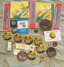 Boy Scout Lot 1969 National Jamboree Neckerchief Coins Patches Pins 