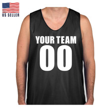 Custom Reversible Basketball Mesh Jersey for Adults – Personalized Tank with Nam