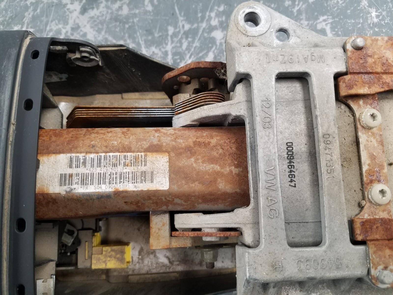 2010 Audi R8 Spyder V10 Steering Column #0644 X6