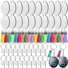Sublimation Blanks Keychains Products, 80 PCS Keychains Tag Bulk with 2 Inch ...