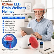 810nm NIR Light Therapy Helmet PBM Device Alzheimer Brain Cognitive Improvement