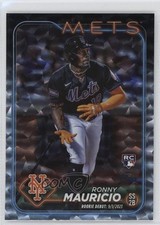 2024 Topps Update Rookie Debut Silver Crackle Foilboard Ronny Mauricio 1n5d