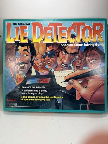 100% Complete! Vintage The Original Lie Detector Game 1987 Pressman Mattel