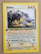 Pocket Scout - Raikou 13/64 - 1st Edition Holo Rare - Neo Revelation Set - Pokemon TCG Card