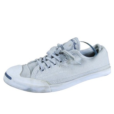 Converse Women's Jack Purcell Sneaker Gray Fabric Sz 8.5 Medium
