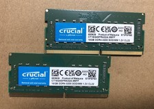 Crucial 16GB DDR4-3200 SODIMM RAM Module 2x8GB PC4-25600 Laptop Memory Tested
