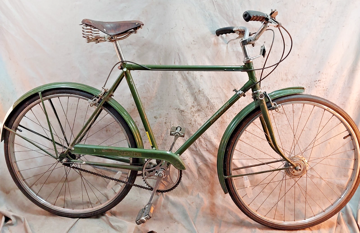 1974 Raleigh Superbe Cruiser Bike 54cm Small Lugged Steel Sturmey