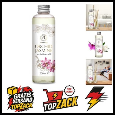 Raumduft Diffuser Nachfüller Orchidee-Jasmin 200ml - Nachfüller für Duftdiffu...