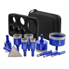 SHDIATOOL Diamond Drill Core Bits Kit, Hole Saw Sets, Diamond Drilling Mould ...