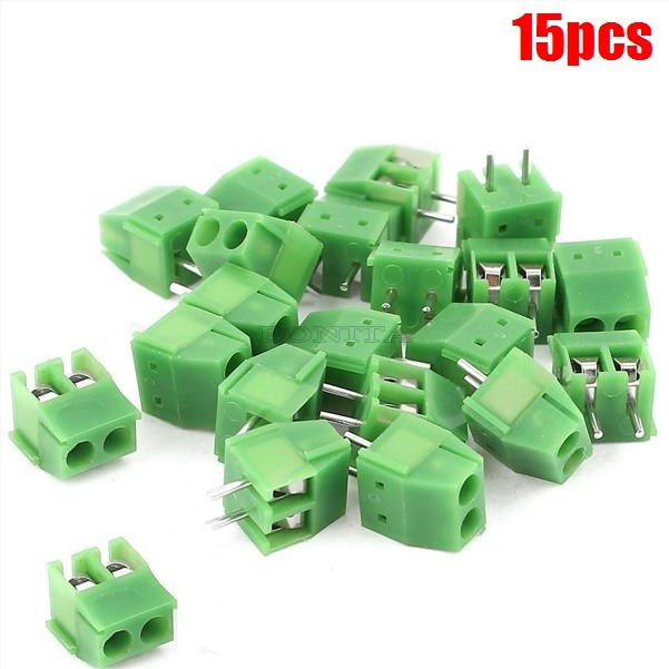 15Pcs KF350-2P 3.5MM Pitch 2 Pin Straight Pin Pcb Screw Terminal Blocks Ic Ne la