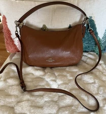 Coach Chelsea Pebbled Leather Top Handle Convertible Crossbody